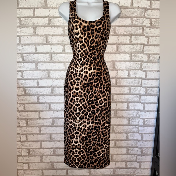 Midi Leopard Dress - Picture 2 of 3